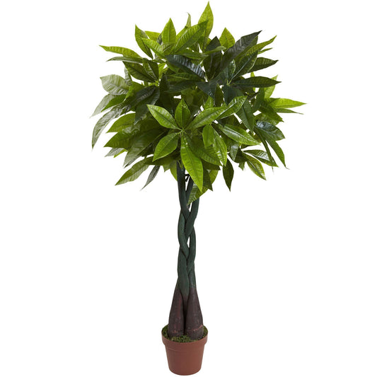 4’ Money Plant (Real Touch) by Nearly Natural