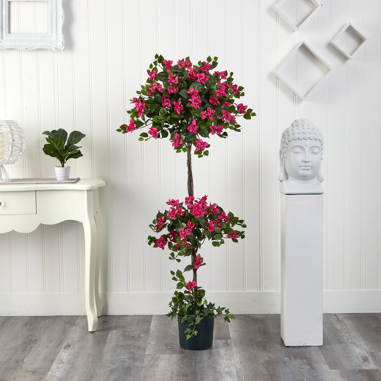 5' Mini Bougainvillea Topiary by Nearly Natural