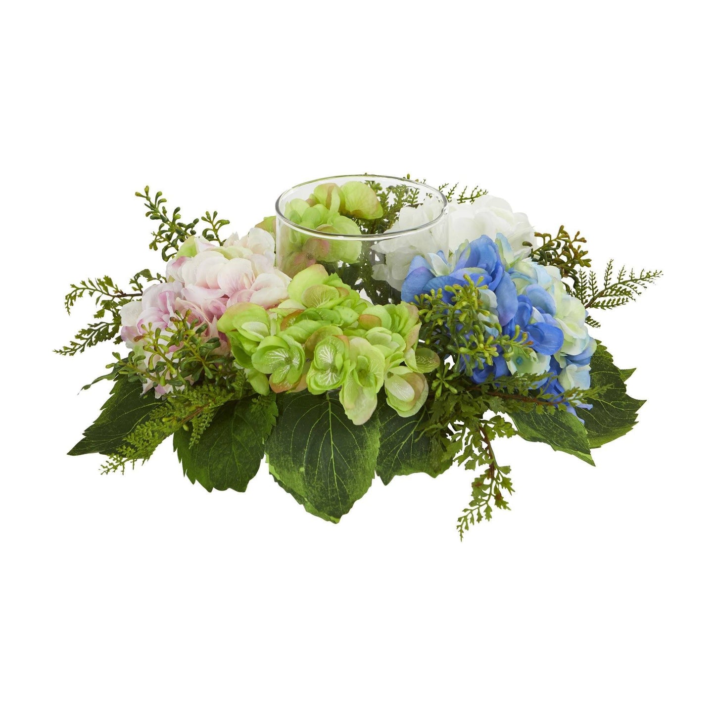 5.5" Hydrangea Artificial Candelabrum" by Nearly Natural