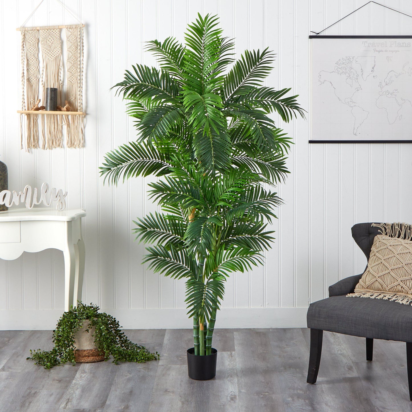 6’ Curvy Parlor Palm Silk Tree by Nearly Natural
