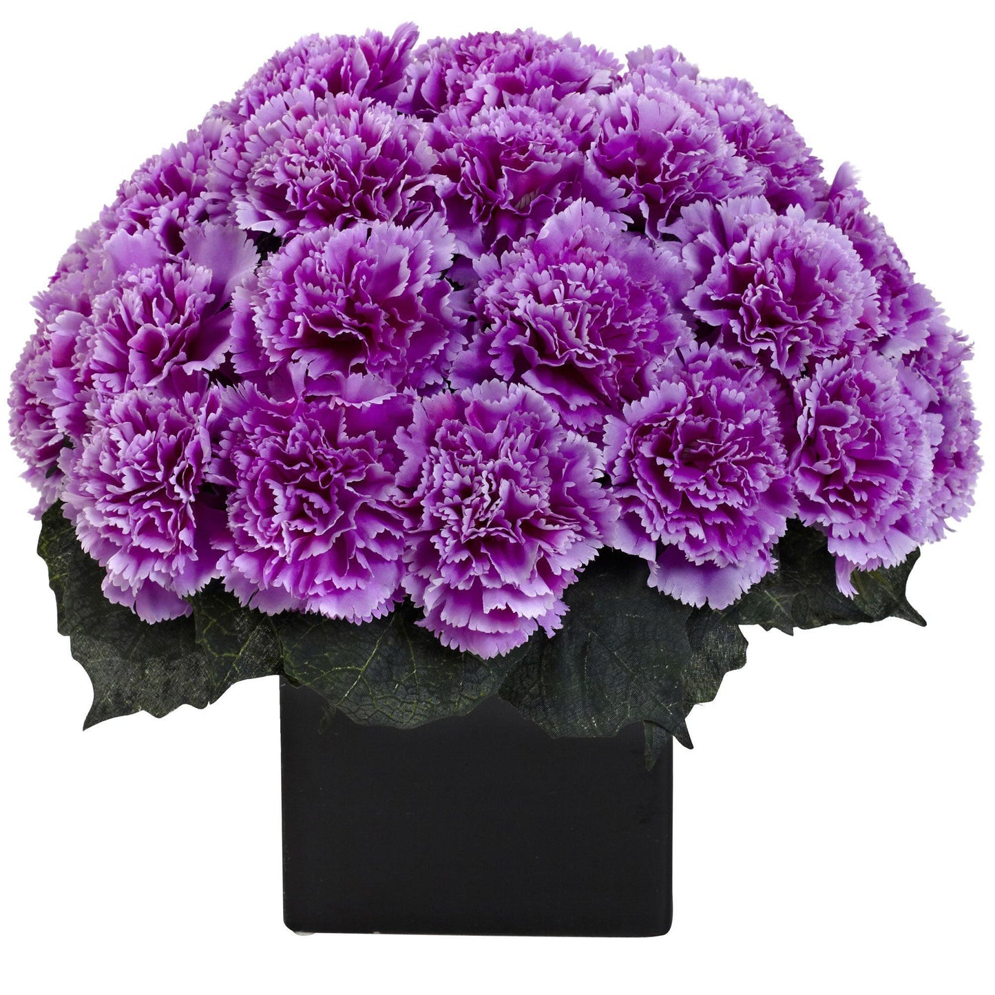 Carnation Arrangement w/Vase by Nearly Natural