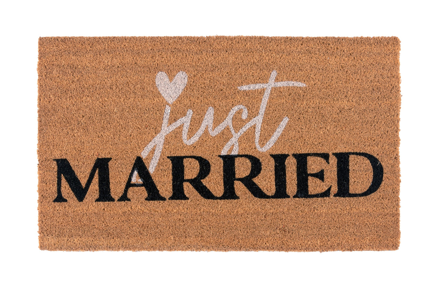 Shiraleah "Just Married" Doormat, Natural by Shiraleah