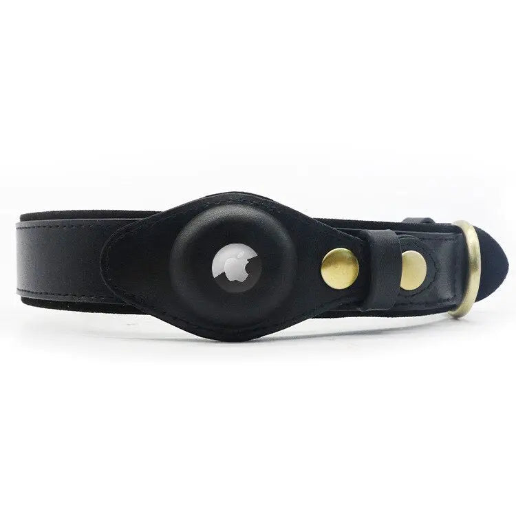 AirTag Leather Collar - Style B by GROOMY