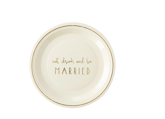 Be Married Plate by Sprinkles & Confetti | Party Boxes & Party Supplies