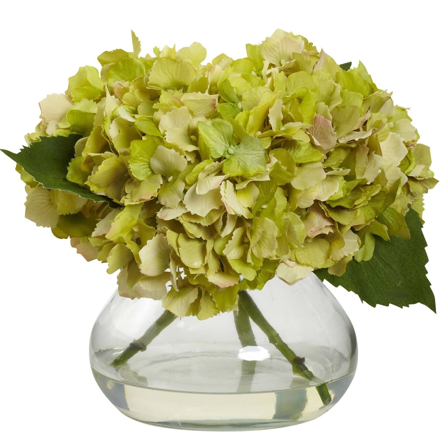 Artificial Blooming Hydrangea in Vase by Nearly Natural