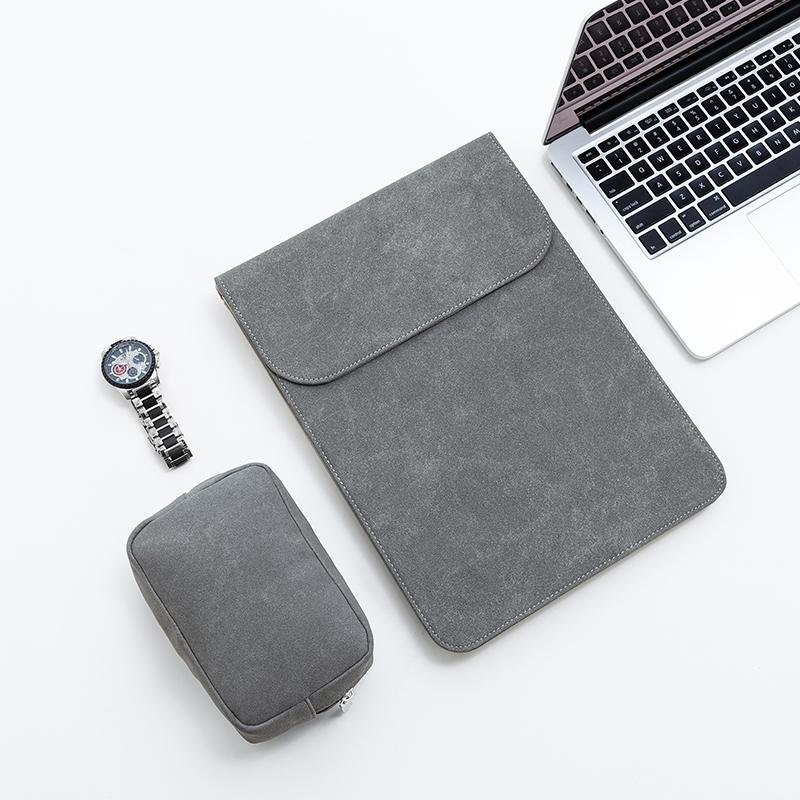 Vegan Leather Laptop Sleeve Set by Multitasky