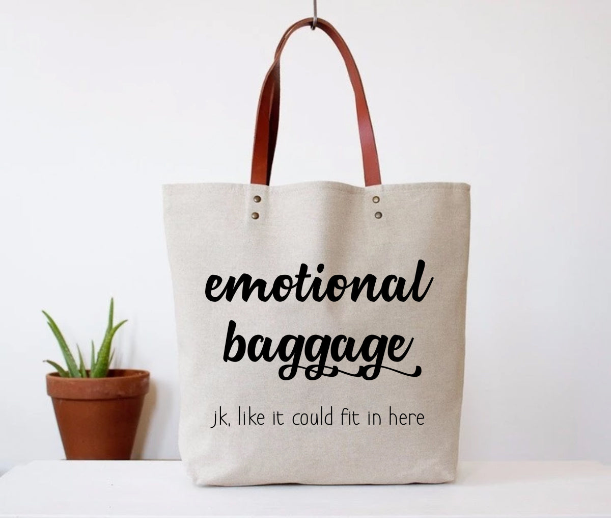 Emotional Baggage Tote Bag by Fun Club