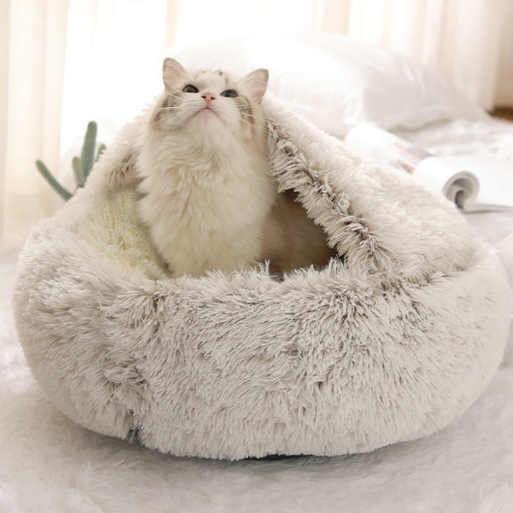 Cat & Dog Round Sleeping Bag Cave by PetWithMe