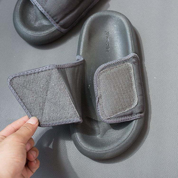 Oversized Velcro Slippers by White Market