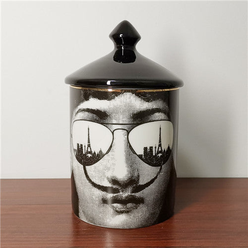 Classic Face Candle Holder / Jewelry Box by White Market
